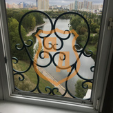 декоративная кованая решетка на окно